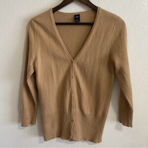 Gap VTG Wool Angora Blend Cardigan Sweater Camel